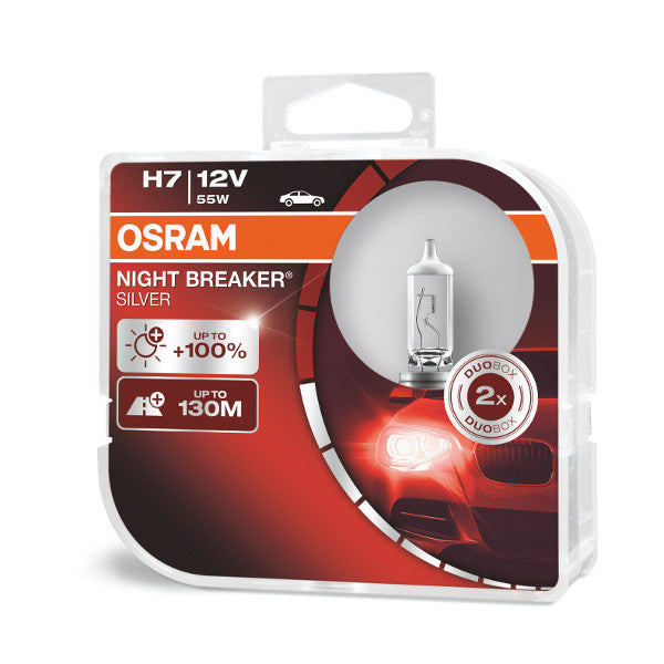 Osram bulbs SILVER +100%, H7, DUO 642