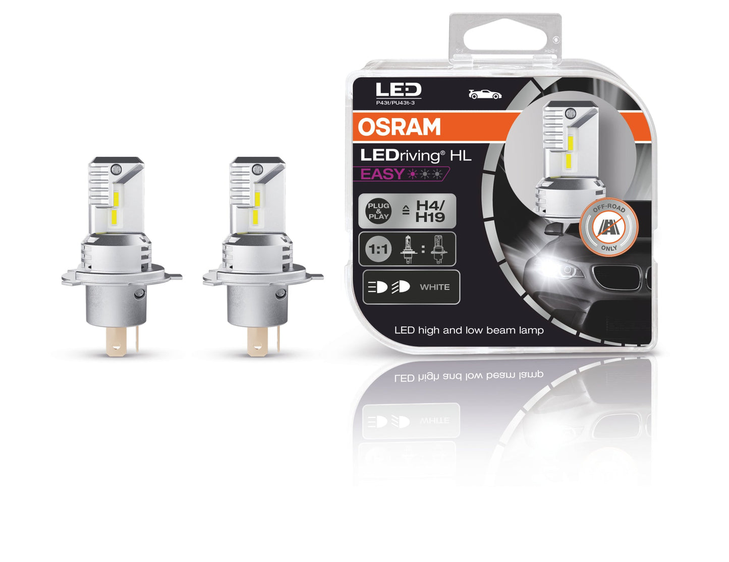 Osram LED main lights H4/H19, 60