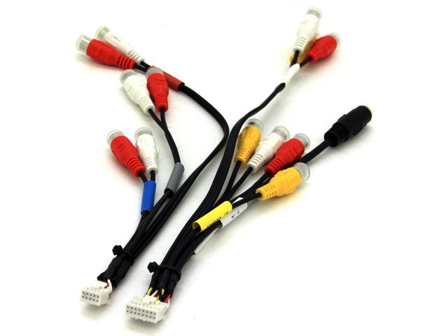 Alpine IVA-W502E 10/16-Pin AV Connector – RCA Audio & Video Adapter