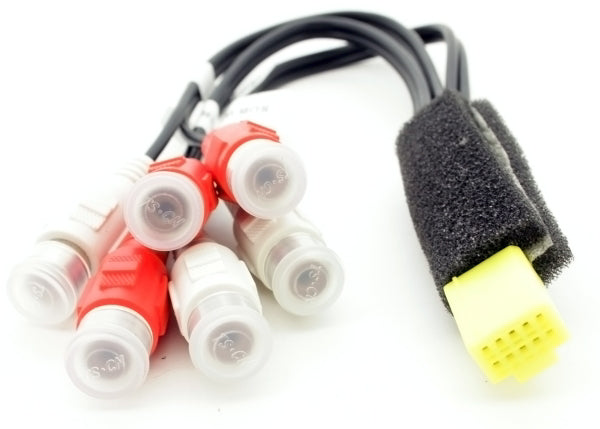 Clarion NX-501 10-Pin AV Connector - RCA Audio Adapter