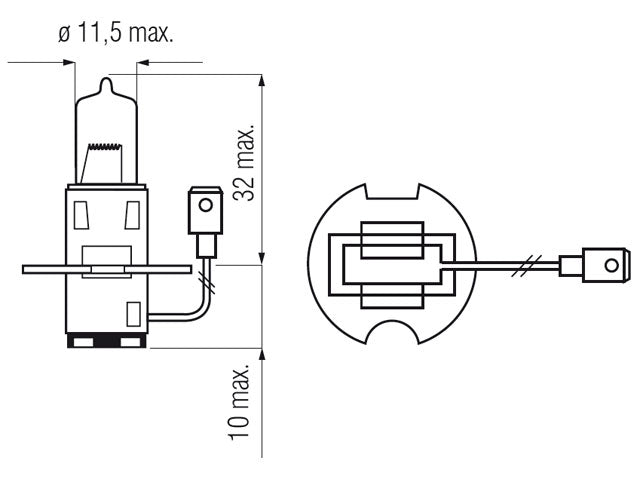 Bosma bulb H3, 100W, rally