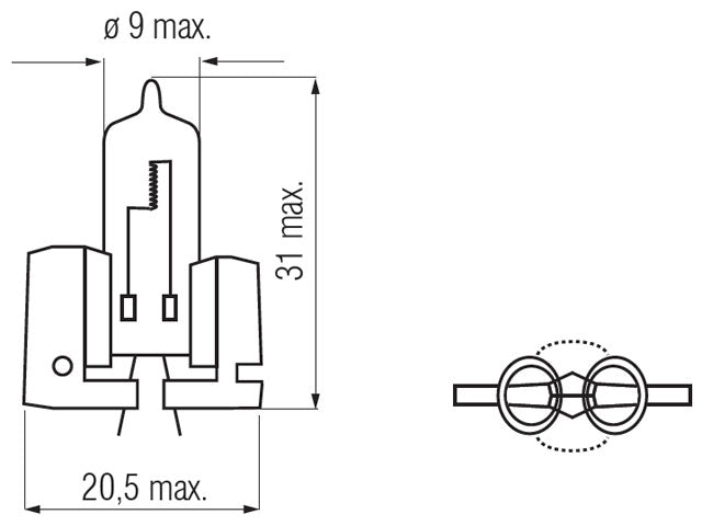Bosma bulb H2, 55W