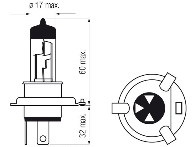 Bosma bulb H4, 60/55W