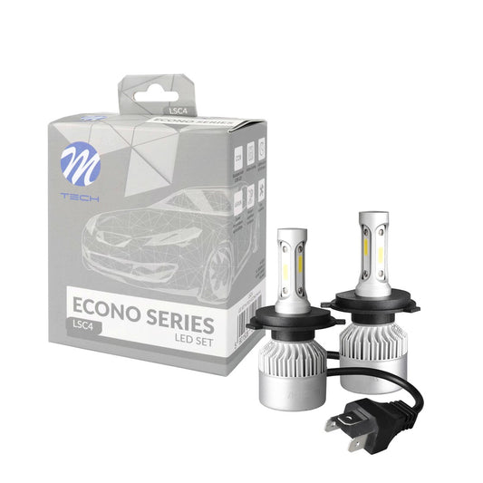 LED main lights H4, 6500K, 2 pcs